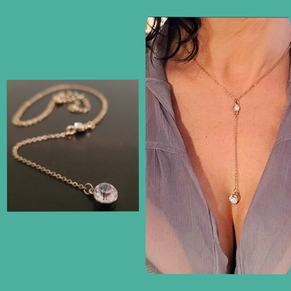 None Jewelry - 💎 3/$40 Drop chain costume diamond necklace